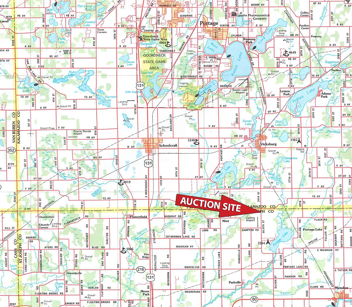 Area map - PERSONAL PROPERTY & EQUIPMENT AUCTION IN ST. JOSEPH COUNTY